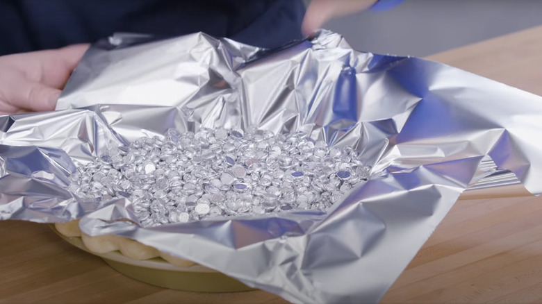 metal pie chain in pie