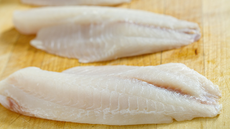 Whitefish filets ready to cook