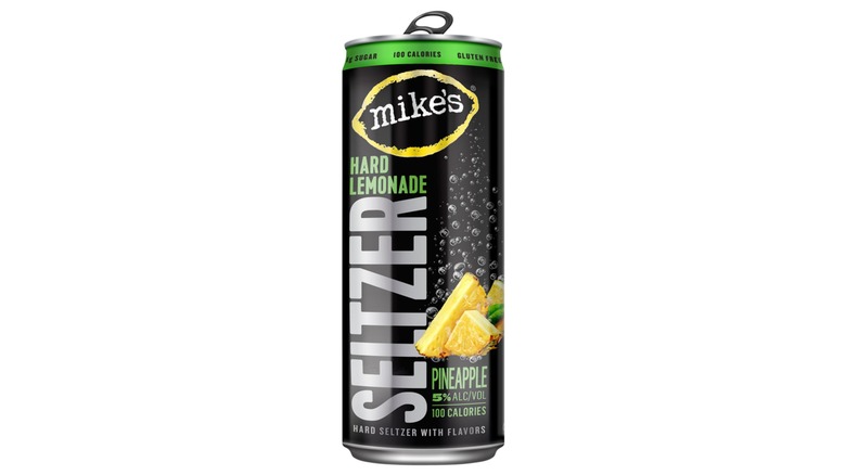 Bottle of Mike's Hard Lemonade Seltzer Pineapple.