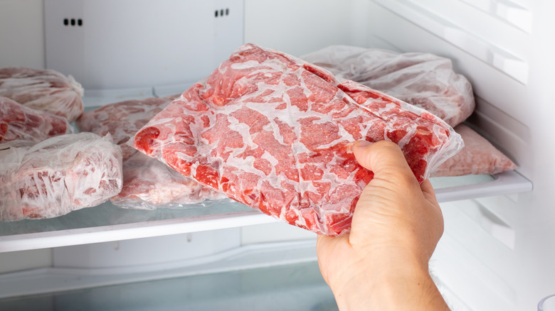 frozen ground beef