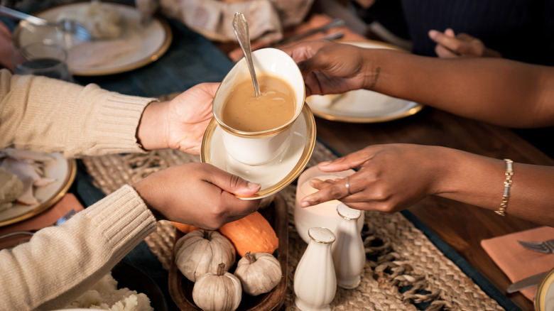 Thanksgiving gravy boat