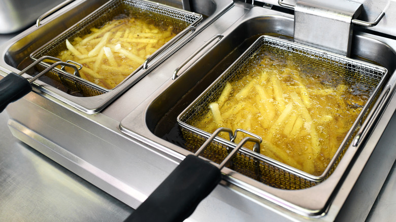 Deep fryers with fries