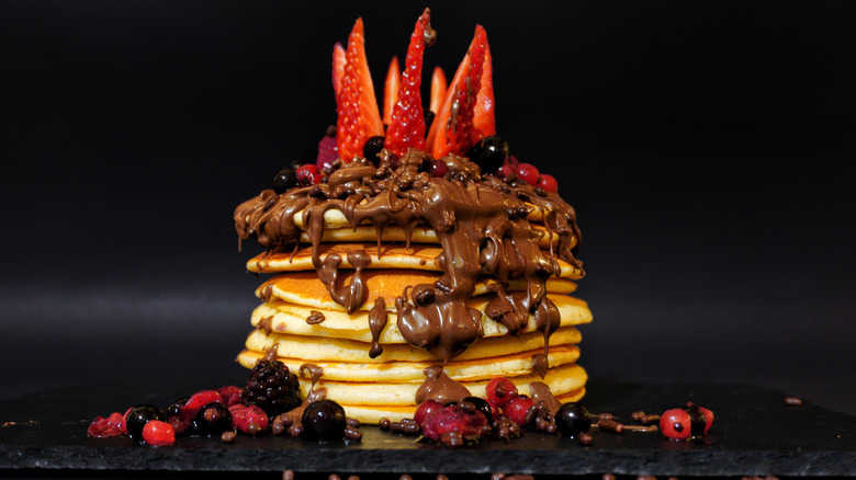loaded pancakes