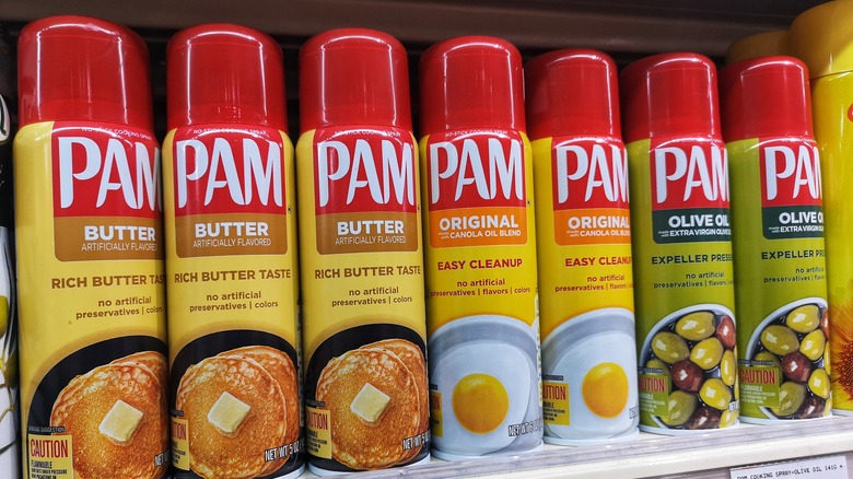 various pam cooking sprays