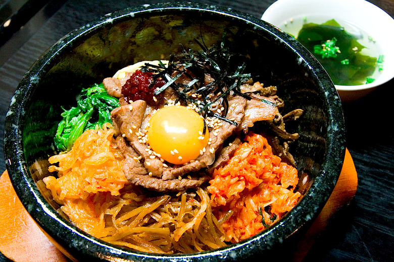 It may look busy in there, but bibimbap's complexity of colors, flavors and textures is what makes it a great dish.