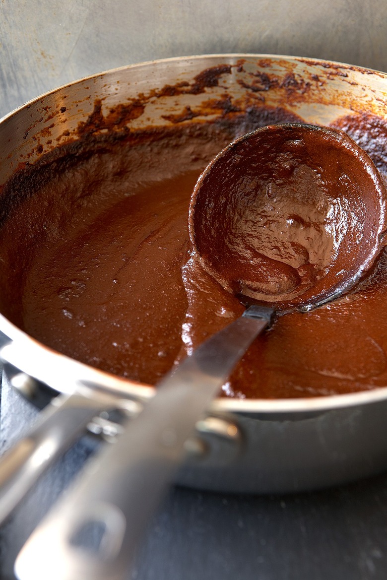 A rich thick mole sauce that can be used for chicken or turkey