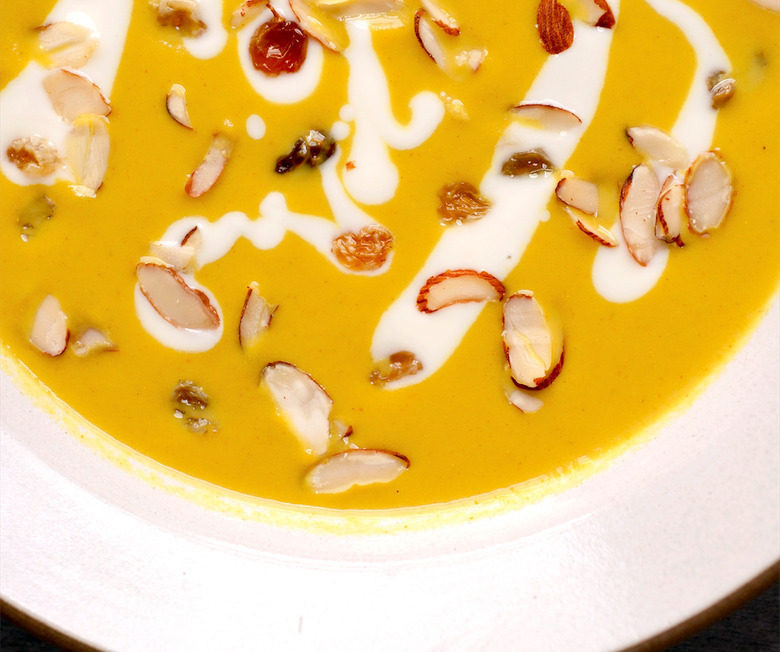 Use sweet, delicate Japanese eggplants to make decadent Moroccan-spiced soup.