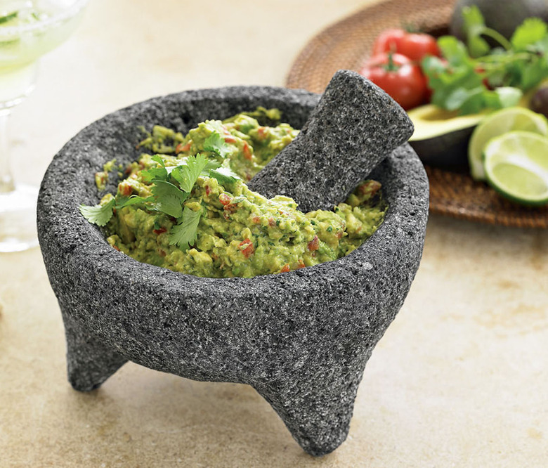 The classic molcajete mortar and pestle, guacamole not included