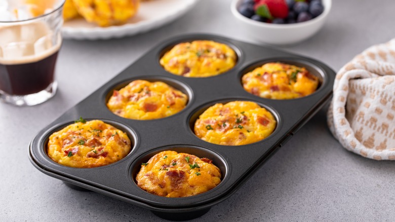 Muffin tin egg bites
