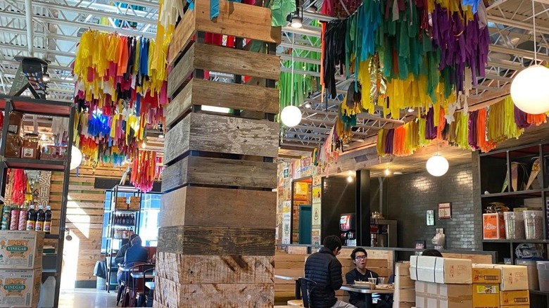 Interior of Crushcraft Thai in Dallas.