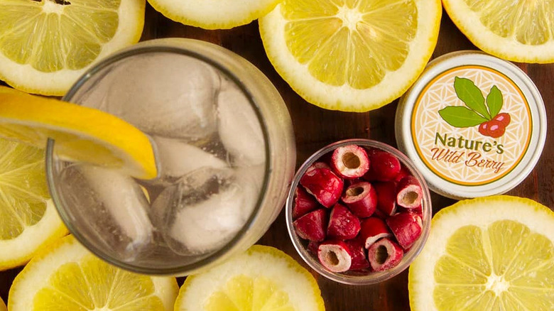 Slice lemons with miracle berries