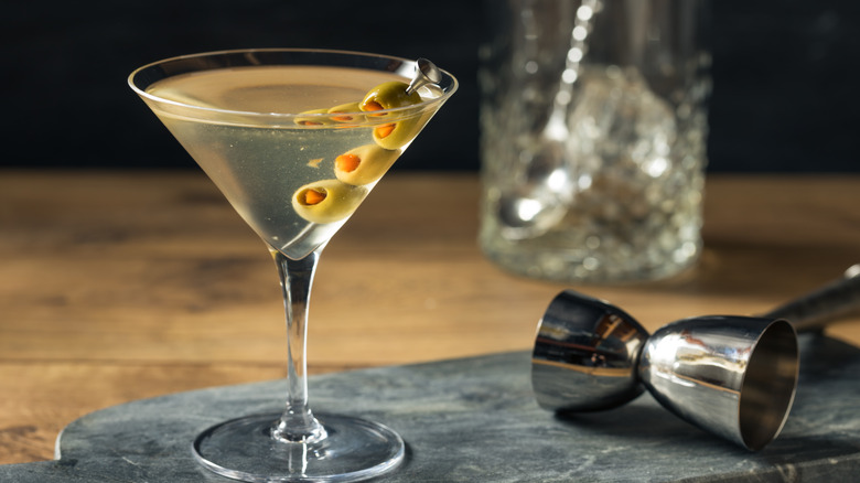 dirty Martini cocktail variation