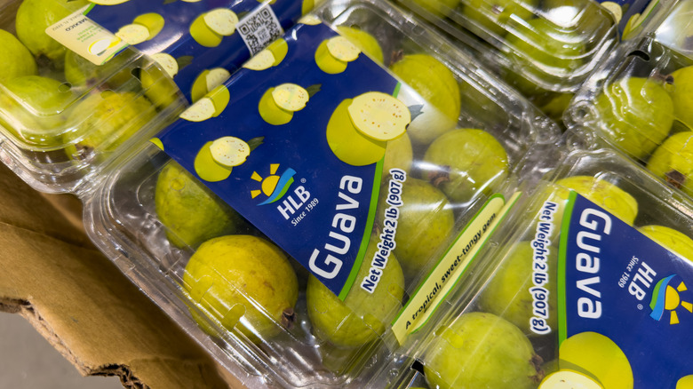 Clamshell container of fruit