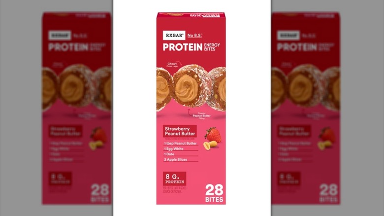 RXBar's strawberry peanut butter protein bites.