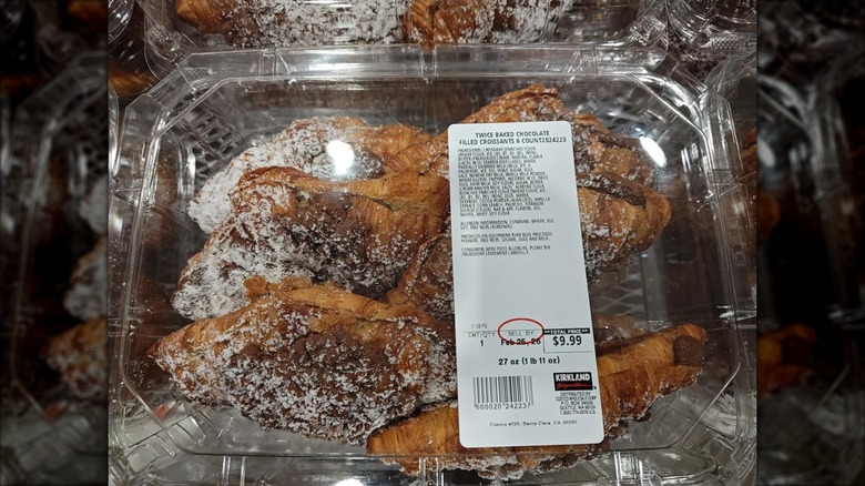 A box of the twice-baked chocolate croissants.