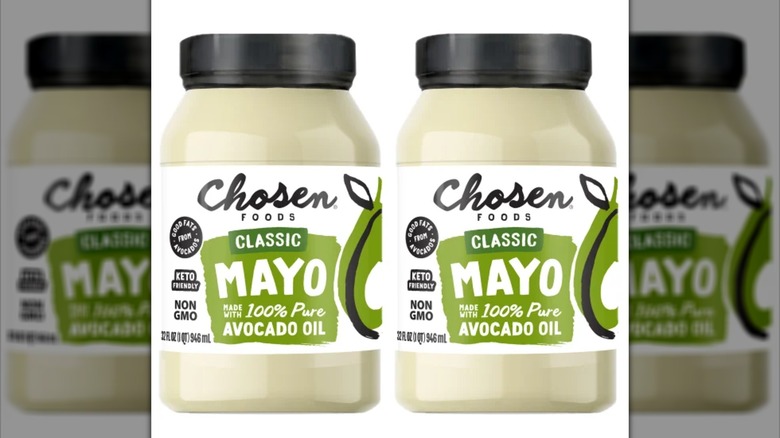 Two jars of the Chosen Foods Avocado Oil Classic Mayo.