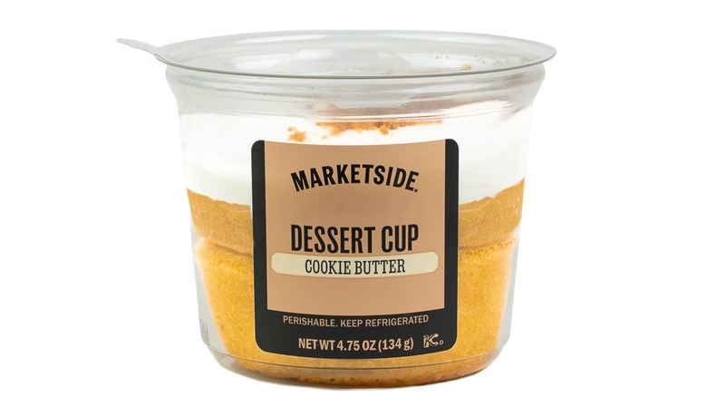 A Marketside Cookie Butter Dessert Cup.