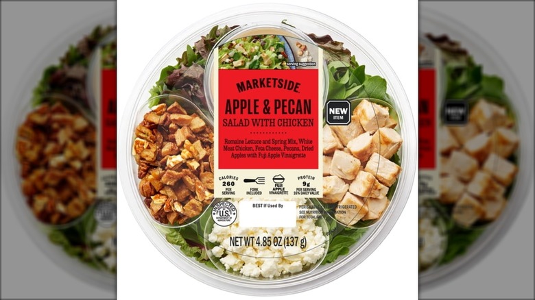 Marketside Apple and Pecan Salad with Chicken package.