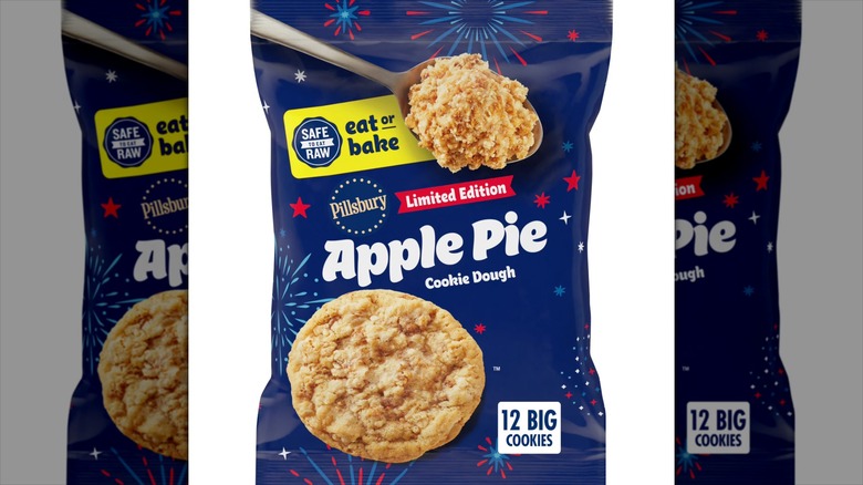 A package of Pillsbury Ready to Bake! Limited Edition Apple Pie Cookie Dough.