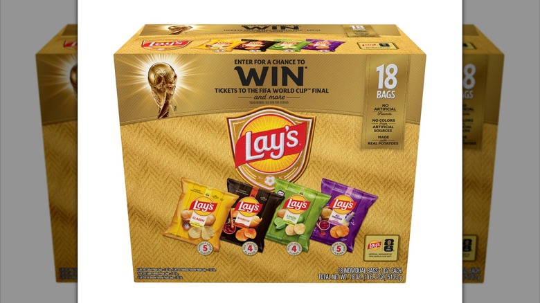 A Lays FIFA Mix Multipack box.