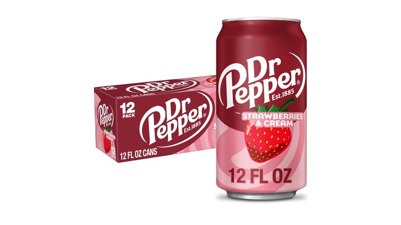 Dr Pepper Strawberries and Cream Soda Pop