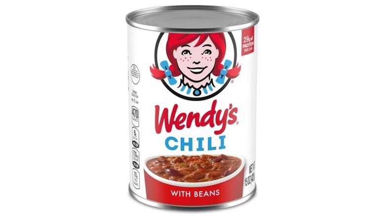 Wendy's Chili With Beans, 29g Protein Per Serving, Canned Chili