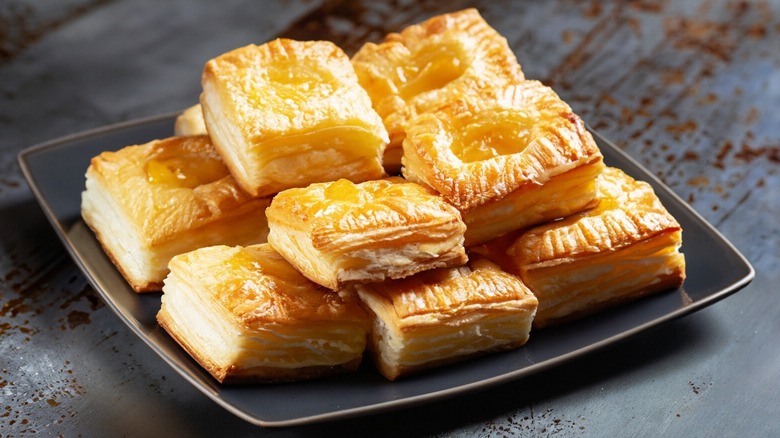 puff pastry on a plate