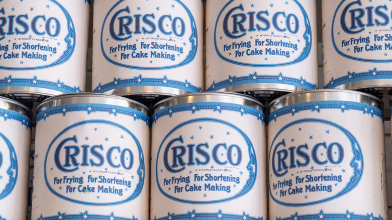 Vintage jars of Crisco.