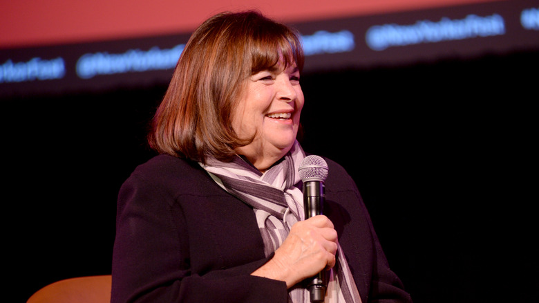 Ina Garten speaking at an event