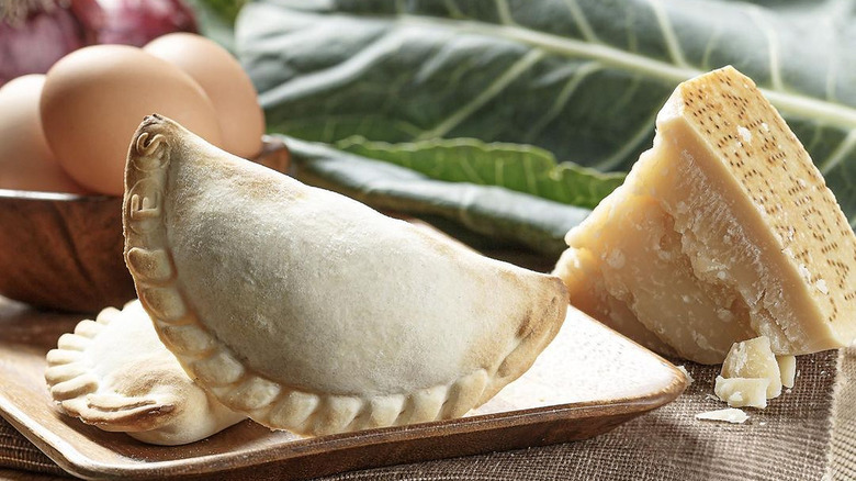 Nuchas empanada with cheese and eggs