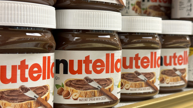 Jars of Nutella.