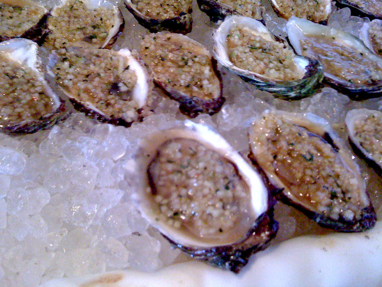 Ben Pollinger's Indian Creek oysters with Citrus, Cucumber and Toasted Spices