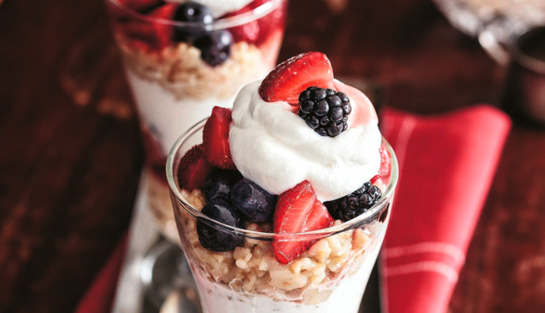 Oatmeal And Fresh Berry Parfait With Chantilly Cream Recipe