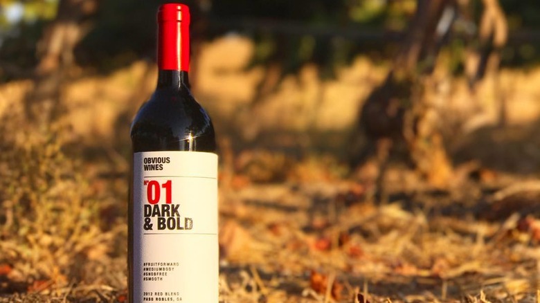 A bottle of Obvious Wines