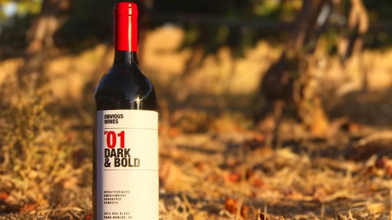 A bottle of Obvious Wines