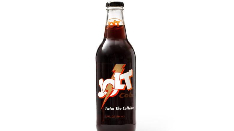 A bottle of Jolt cola