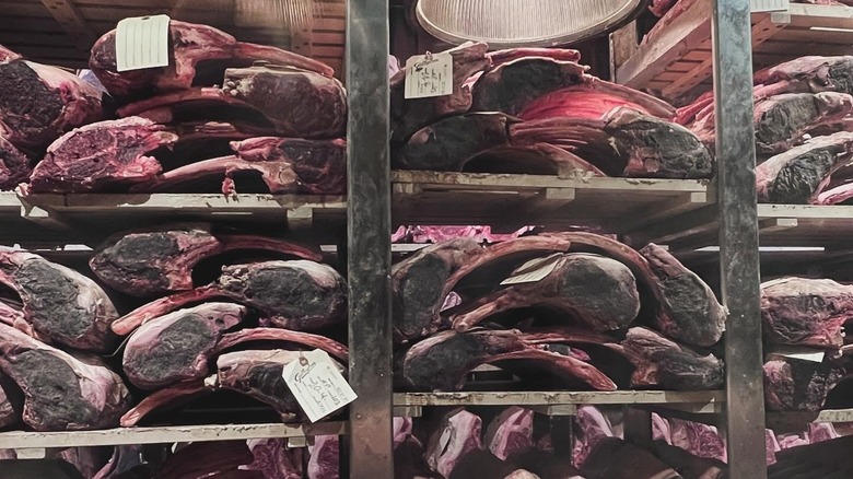 dry aged steaks at Gallaghers