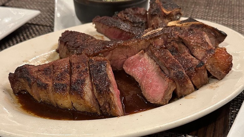 steak at Old Homestead Steakhouse
