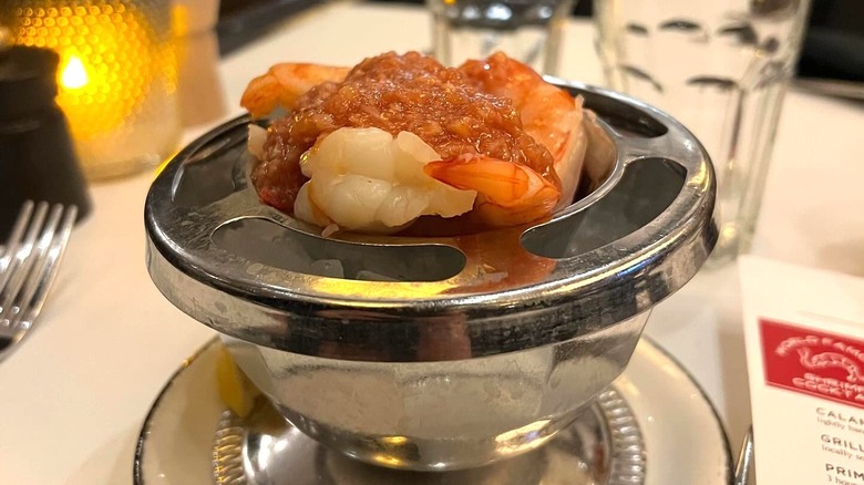 shrimp cocktail at St. Elmo's