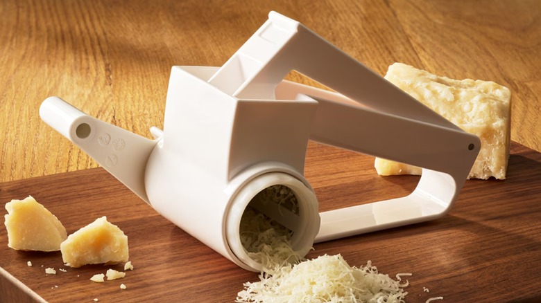 Olive Garden's grater with Romano cheese.