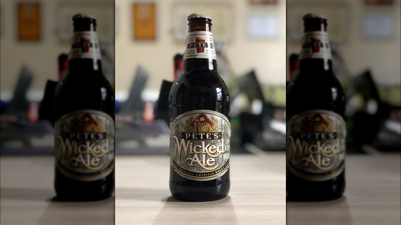 A bottle of Pete's Wicked Ale