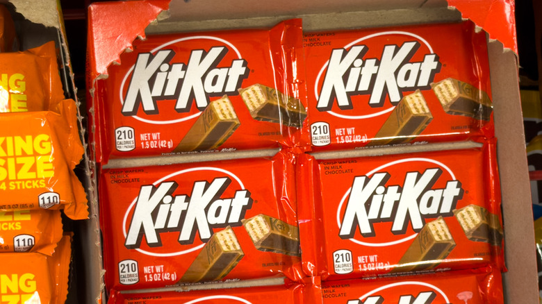 KitKat on the shelf at a store