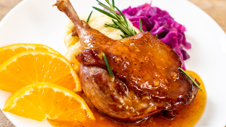 duck with orange sauce