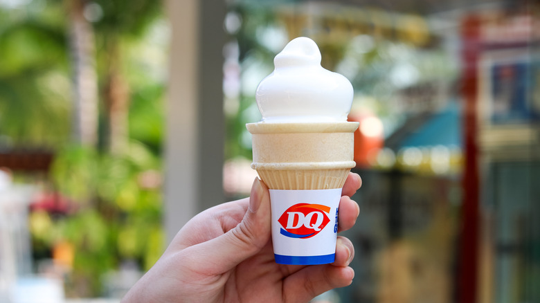Ice cream from Dairy Queen pictured.