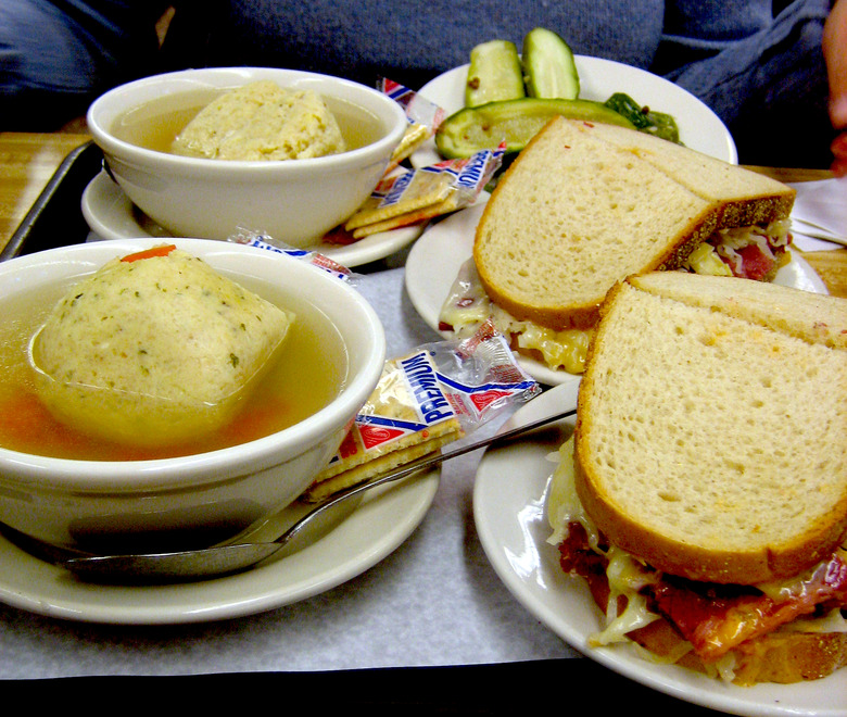 Think outside the sandwich, and step away from the matzoh ball soup.