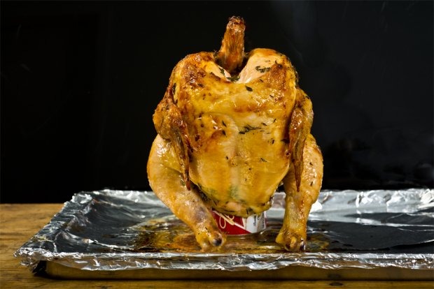 Beer can chicken