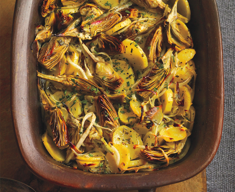 Oven-Braised Artichokes With Potatoes And Onions Recipe