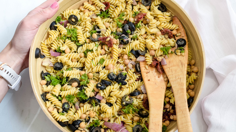 pasta salad in bowl