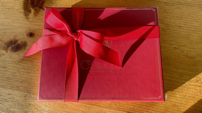 Panda Express x Compartés Chocolate Gift Box with big red bow