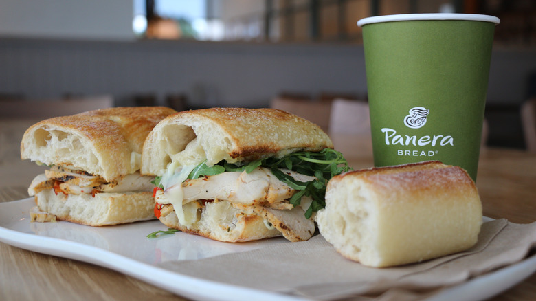 Panera Bread grilled chicken sandwich